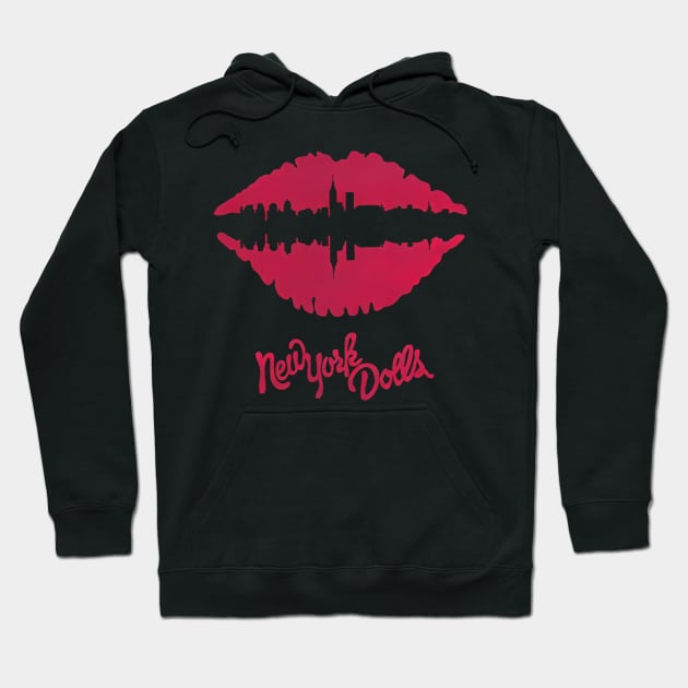 new york kiss Hoodie by Shark apparel